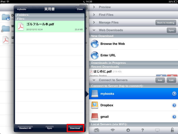 iPad mini GoodReader rensever06