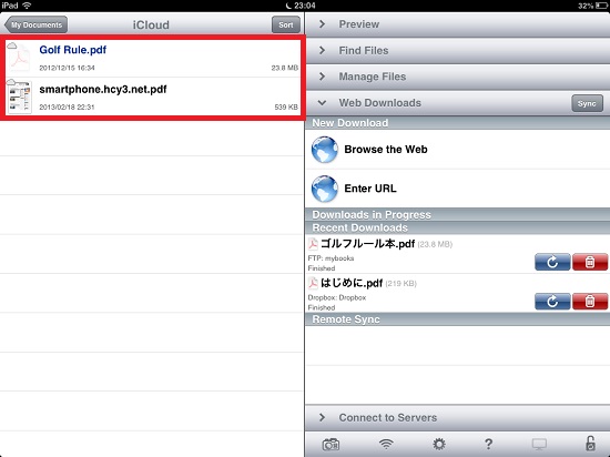 iCloud mac Goodreader13