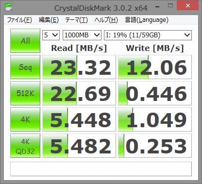 Toshiba micro-sd 64GB CrystalDisk